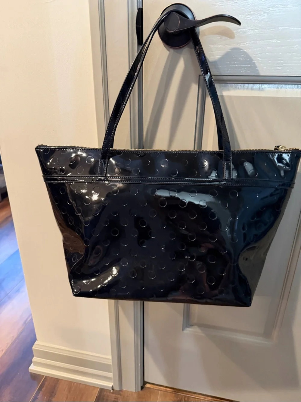 kate spade black patent